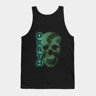 death skull binary street wear style. Tank Top